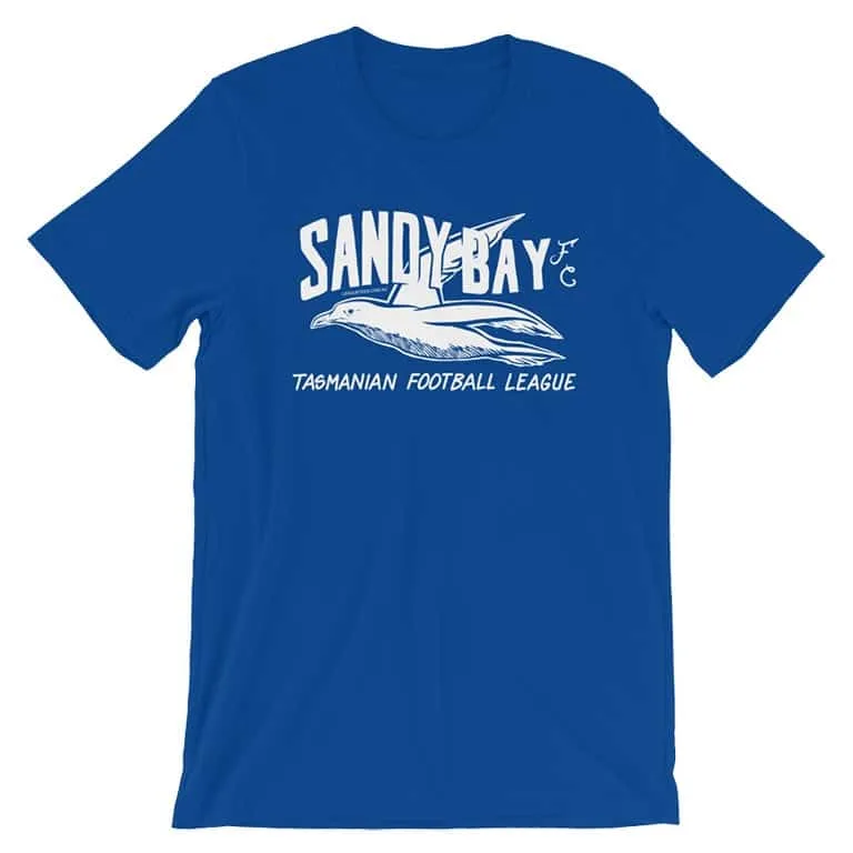 sandy bay football club vintage tshirt blue