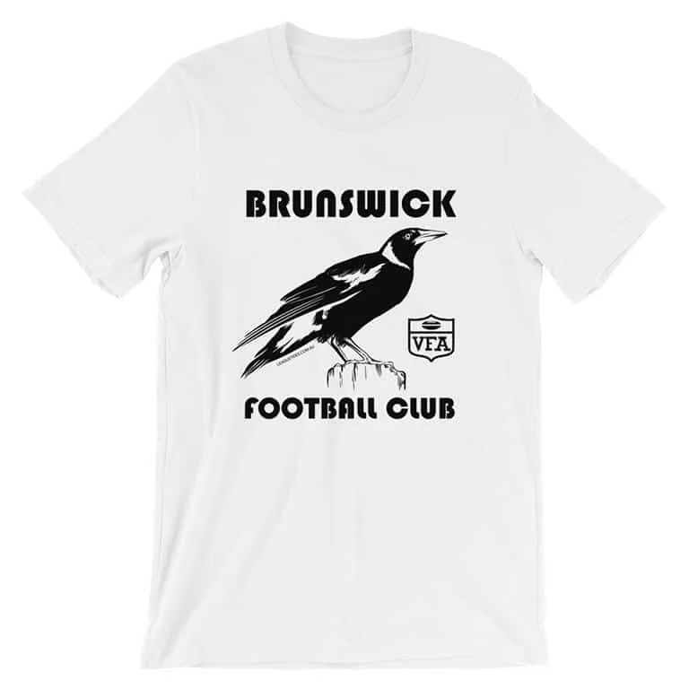 brunswick football club vintage tshirt white