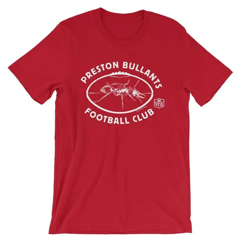 preston football club vintage tshirt red