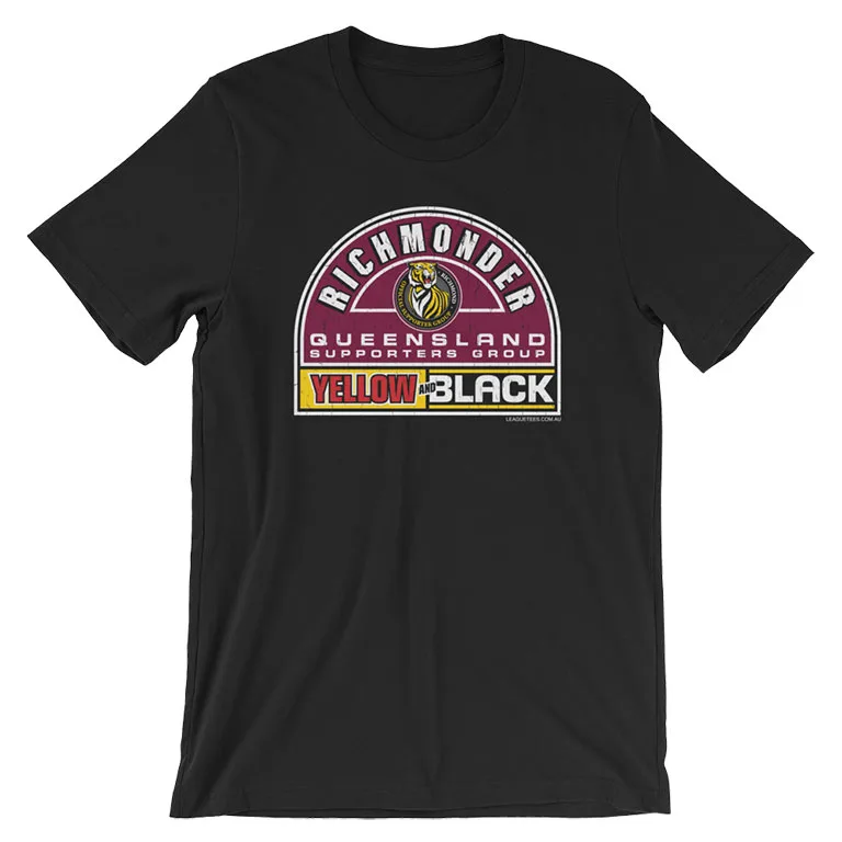 richmond tigers shop t-shirt black