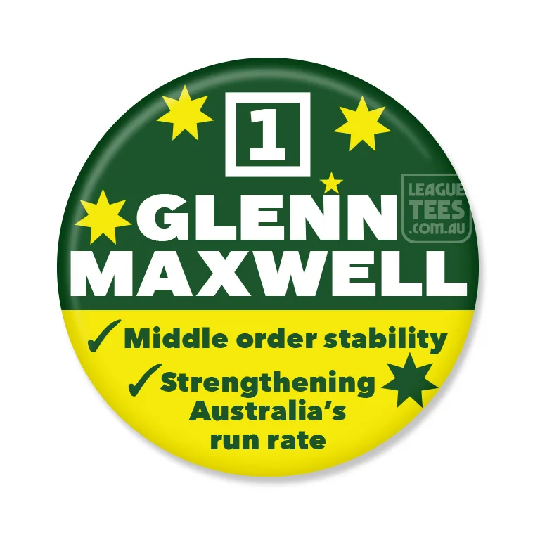 glenn maxwell badge