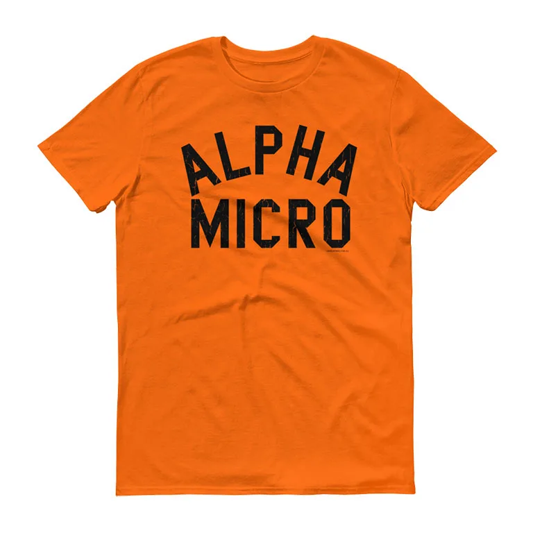alpha micro balmain shirt orange