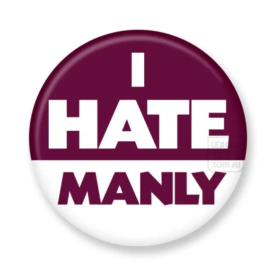 manly vintage rugby league badge