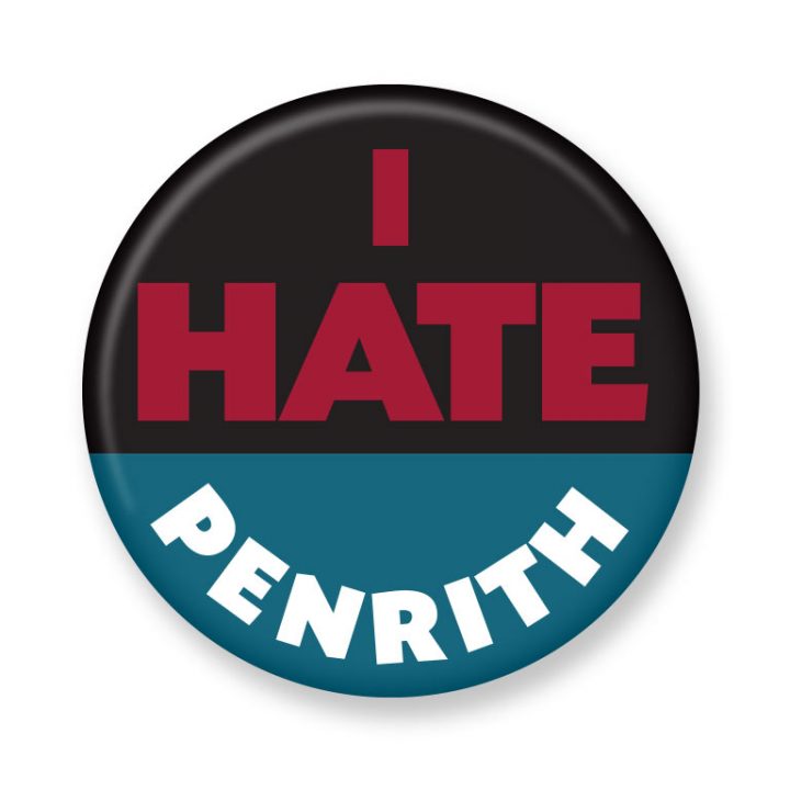 penrith vintage rugby league badge