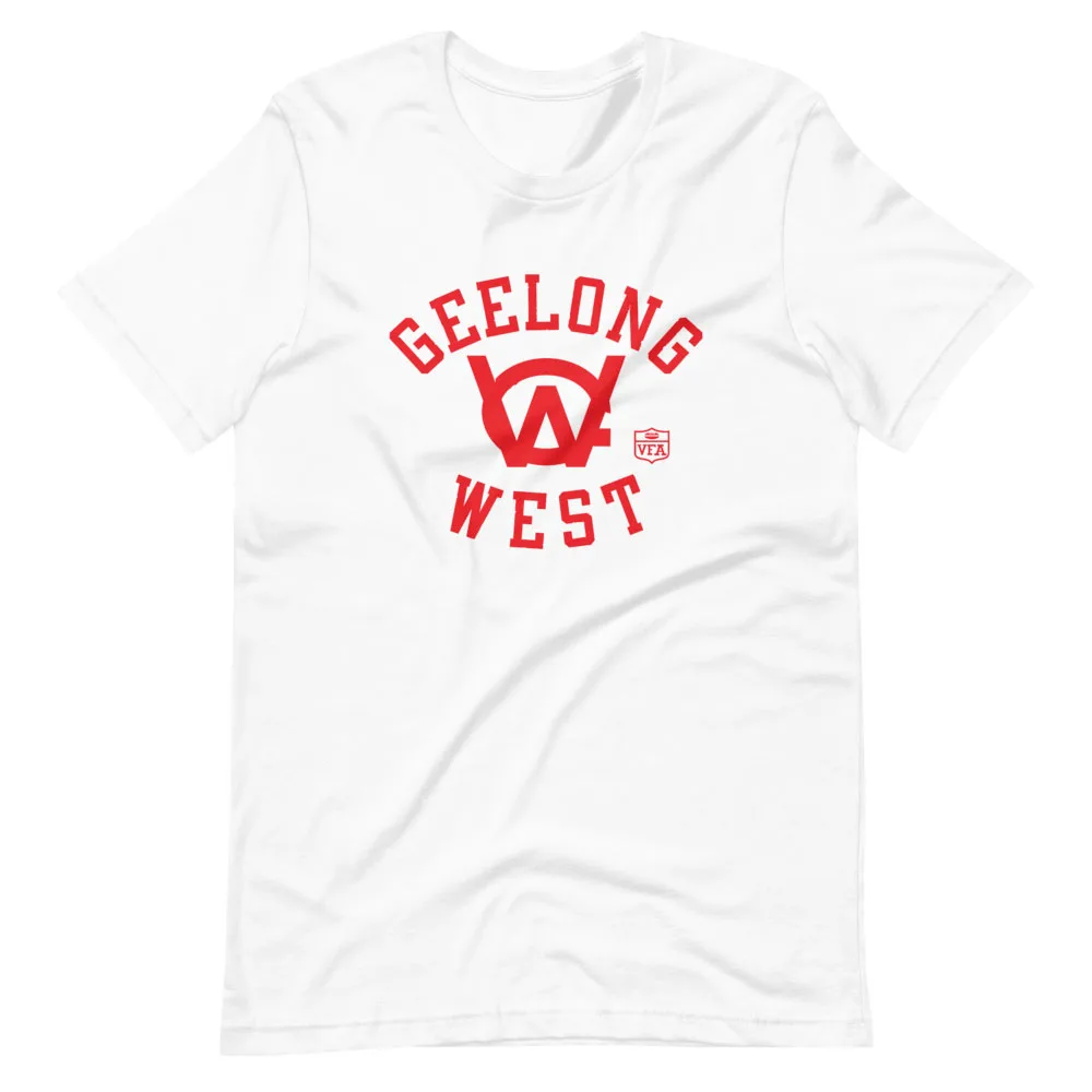 geelong west vfa t-shirt white