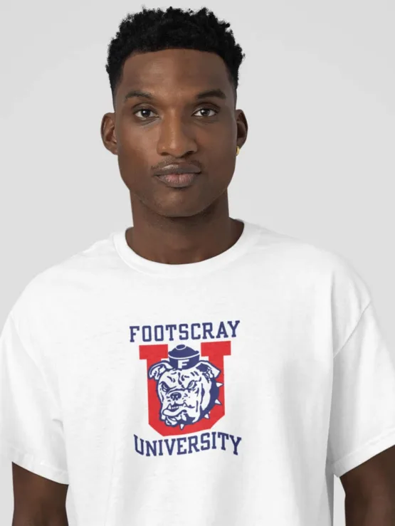 Footscray university mascot shirt