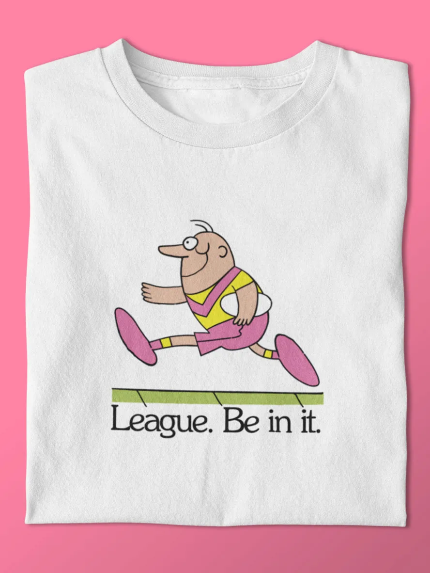 league be in it retro t-shirt