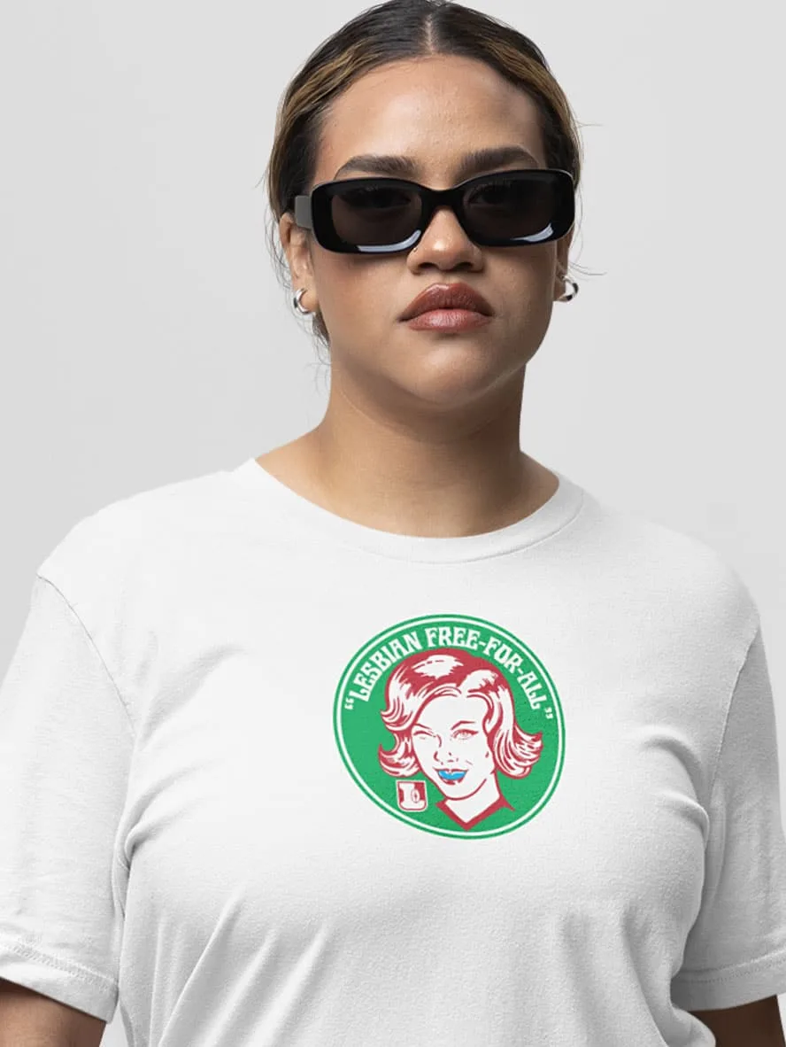 lesbian free for all footy shirt