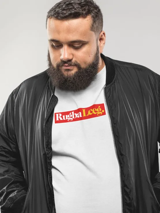 rugba leeg box logo shirt