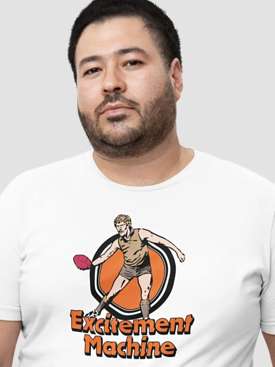 excitement machine retro football shirt