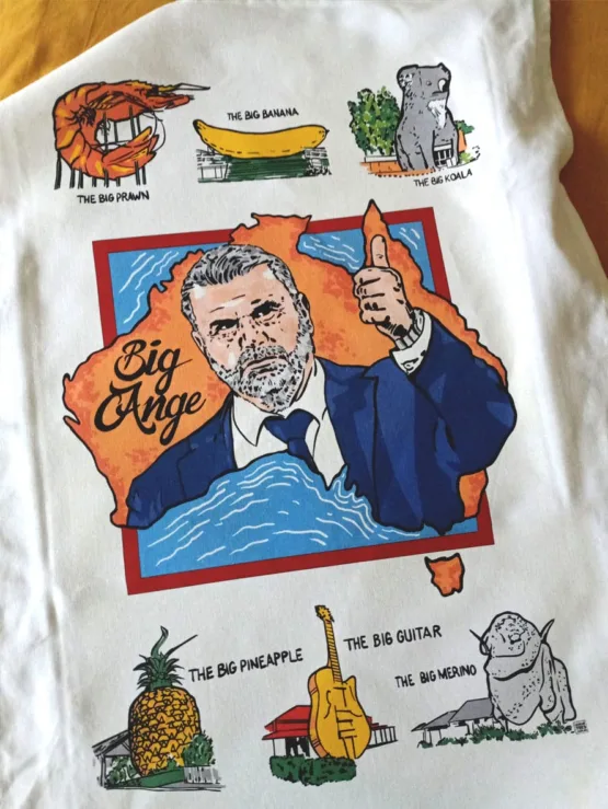 Big Ange Postecoglou tea towel