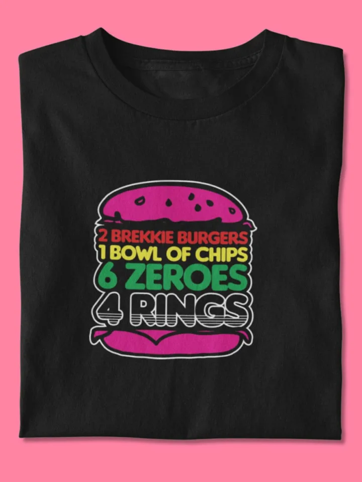Brian To'o breakfast burger shirt
