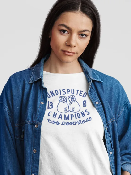undefeated womens footy shirt