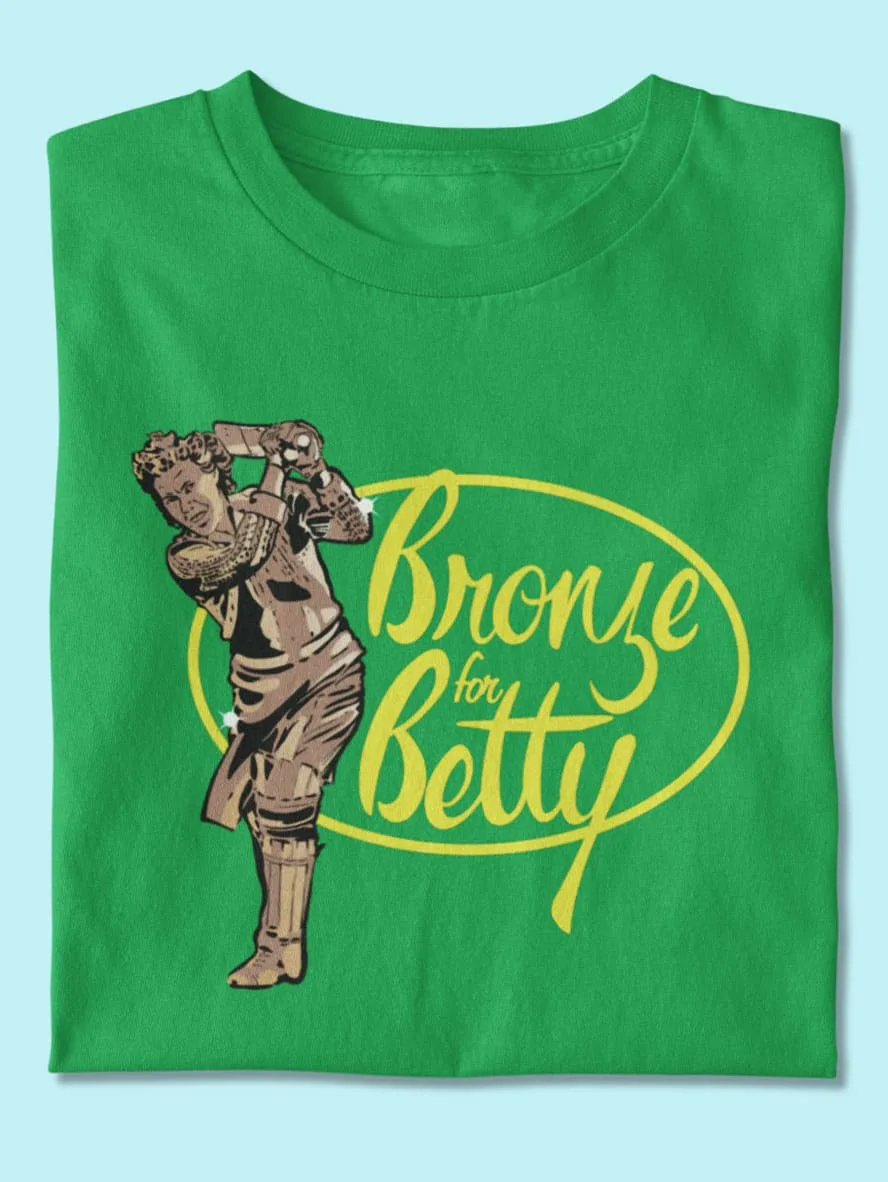 Bronze for Betty Wilson statue shirt