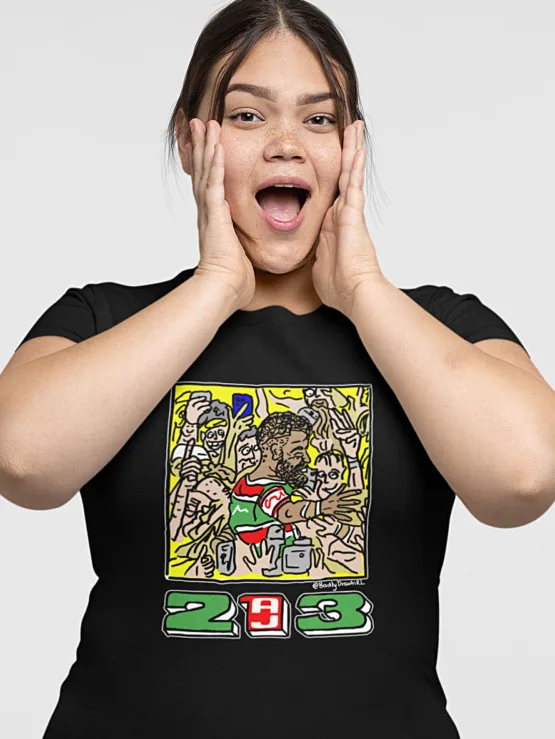 AJ 213 badly Drawn Rugby League shirt