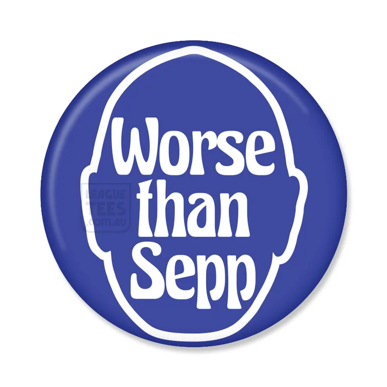 "Worse than Sepp" Gianni football badge