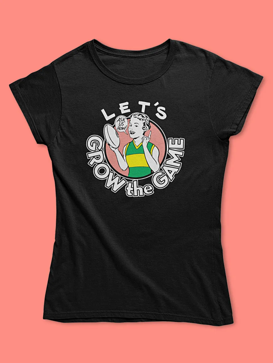 grow the game womens football shirt
