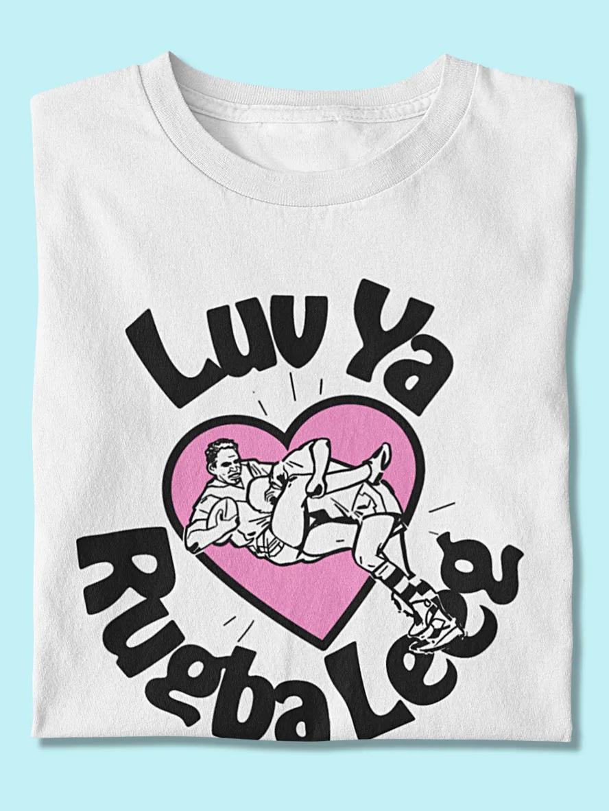 'Luv Ya Rugba Leeg' retro rugby league shirt - Image 4