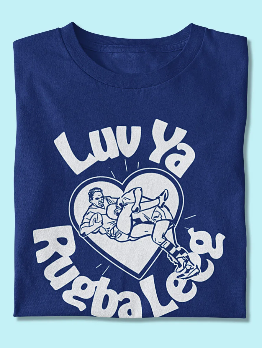 luv ya rugba leeg retro rugby league shirt