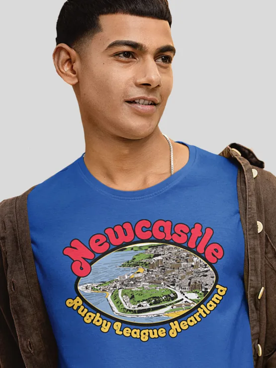 newcastle retro rugby league shirt