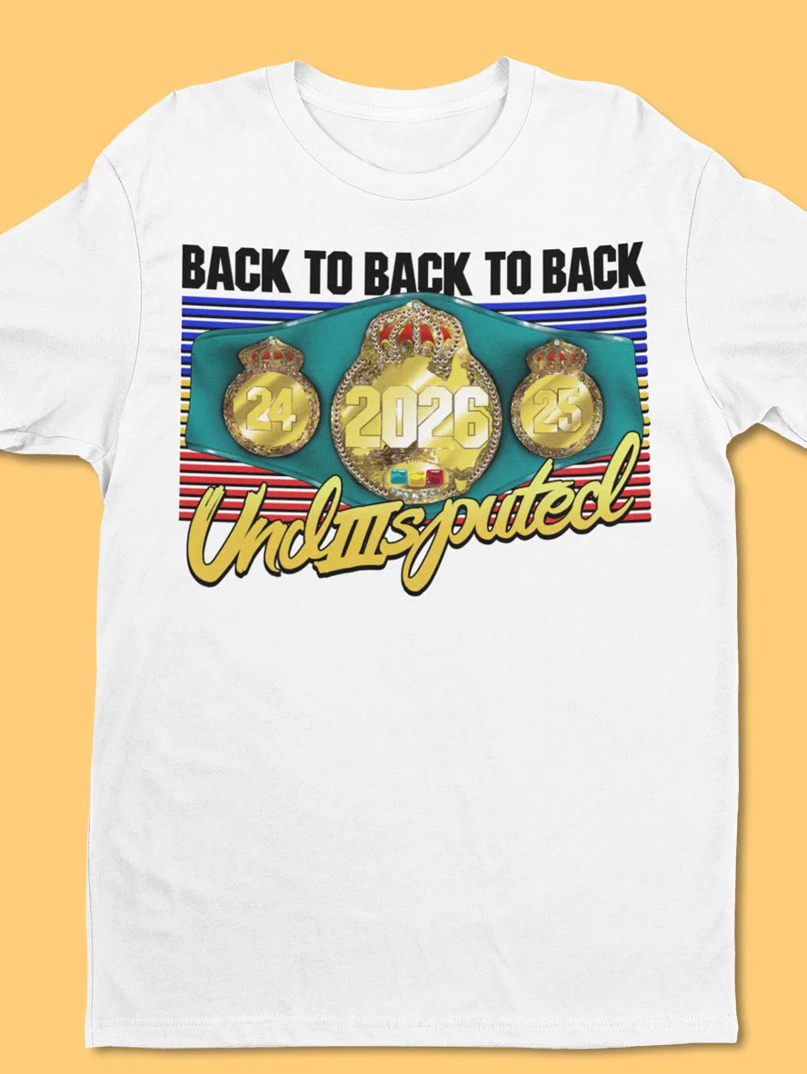 three peat footy shirt